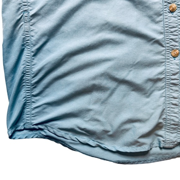 ExOfficio Sun Shirt Long Sleeve Button Up Vented Travel Outdoor Blue Size L - Picture 3 of 14